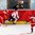 Alina Mueller from Team Switzerland against two players from Team Denmark during the 2017 Women's Final Olympic Group C Qualification Game between Switzerland and Denmark, photographed Thursday, 9th February, 2017 in Arosa, Switzerland. Photo: PPR / Manuel Lopez